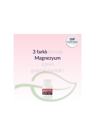 Smartcaps Magnemax Magnezyum MGT Vitamin 30 Tablet