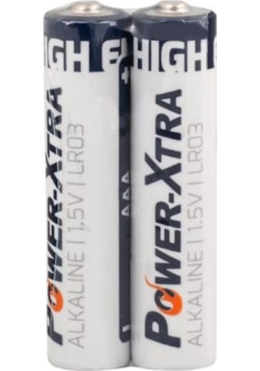 Power-Xtra LR03 Alkalin AAA Shrink İnce Kalem Pil 2'li