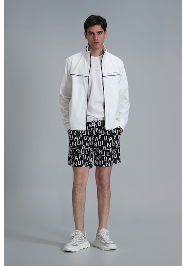 Lufian Erkek Font Deniz Şortu 111220092 Siyah