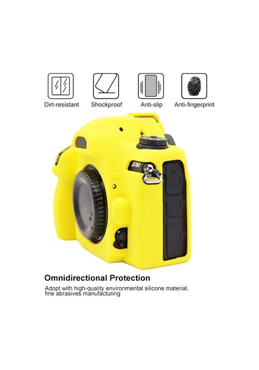Nikon D780 İçin Puluz Soft Silikon Koruyucu Kılıf Sarı Diğer