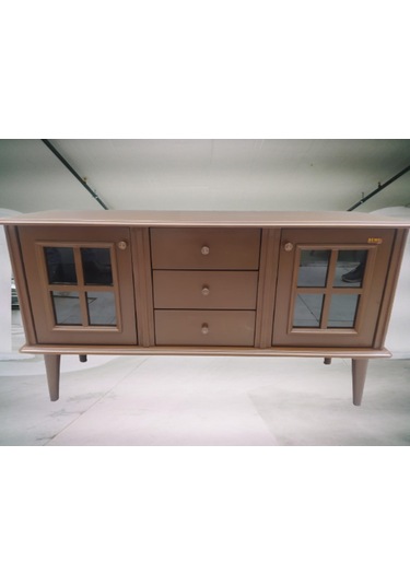 Bengimobilya Tv Sehpası Windovs Model Pencere Ahşap Gürgen Retro Ayak Ceviz Re (486057554)