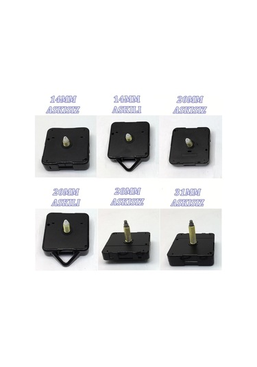 Duvar Saati Mekanizması Akrep Yelkovan Saniye Motor Sessiz Akar (360665258) Altın