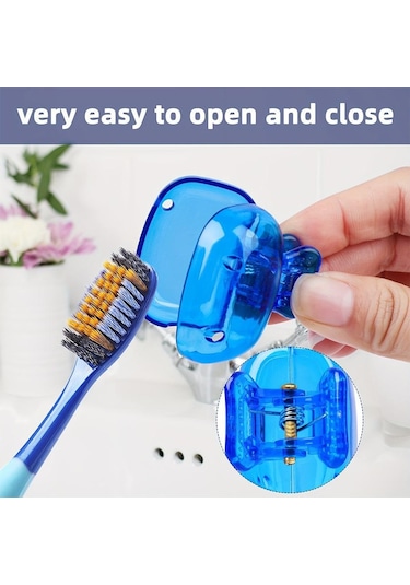 Pembe 1 Adet 10 Renk Seyahat Diş Fırçası Başı Kapakları Diş Fırçası Koruyucu Kapak Fırç Pod Durumda Koruyucu Diş Fırçalık 56506781 Pembe