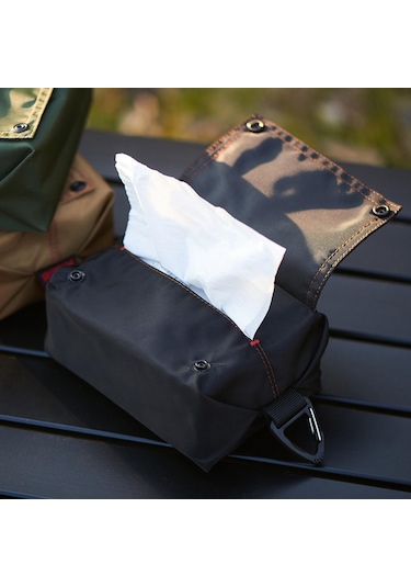 Homyl Kanca Ev Seyahat Çadır Peçete Kutusu Dekor Ile Siyah Siyah