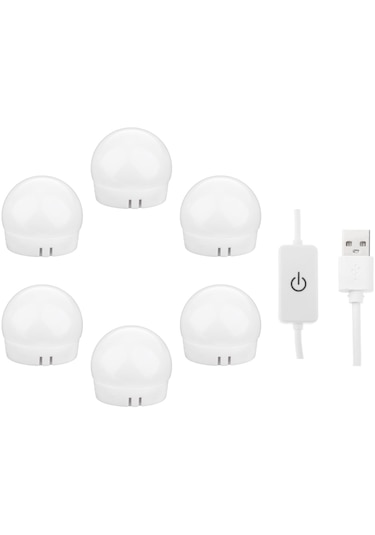 Suntek Makyaj Için Hollywood Stili Led Aynası Işıkları Beyaz