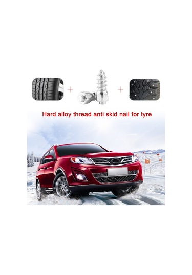 Symbee 100 Adet 12mm Metal Lastik Pervane Vidaları - Suv, Atv, 4x4 İçin Kayma Önleyici, Off-road Performans Artırıcı Aksesuar Diğer