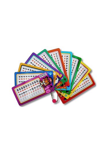 Gen-of Zincirli Çarpım Tablosu Büyük 6x11.5 Cm 0861