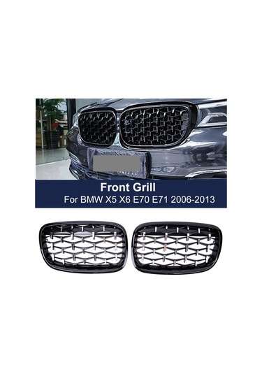 Bmw X5 E70 Diamond Ön Panjur Izgara 2006-2013 Arası Pianoblack