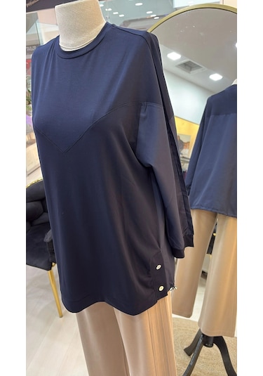 Qmash Penye Tunik Lacivert 6193