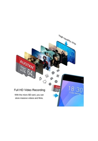 Novahub Yüksek Hızlı Mikro Tf Sd Kart 128/256/512 Gb Class 10 Hafıza Kartı 8gb Adaptörü İle