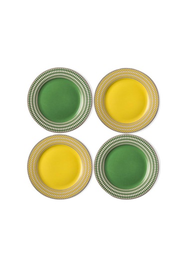 Chess Side Plates Çok Renkli