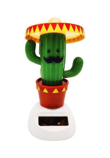 Solar Enerjili Dans Eden Şapkalı Kaktüs Tdrtr