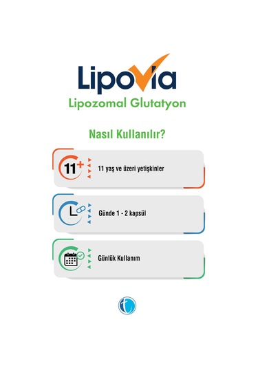 LIPOVIA Lipozomal Glutatyon 30 Bitkisel Kapsül 8680133001451