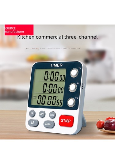 Teltree Ys-318 Üç Kanal Zamanlayıcı: Mutfak, Endüstri Ve Öğrencilere Uygun, Sessiz Mod, Kesilebilir Fonksiyonlu Hatırlatıcı