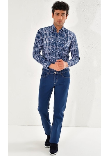 054 Slim Fit İndigo Jean Pantolon İndigo