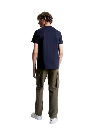 Tommy Hilfiger Klasik Sıfır Yaka T-shirt Lacivert