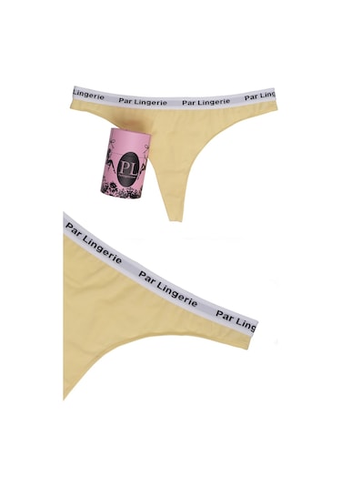 Parlingerie Kadın String Tanga Sarı