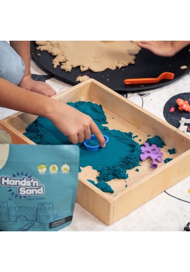 Playever Hands'n Sand Doğal Kinetik Oyun Kumu 500gr - Mavi MAVİ