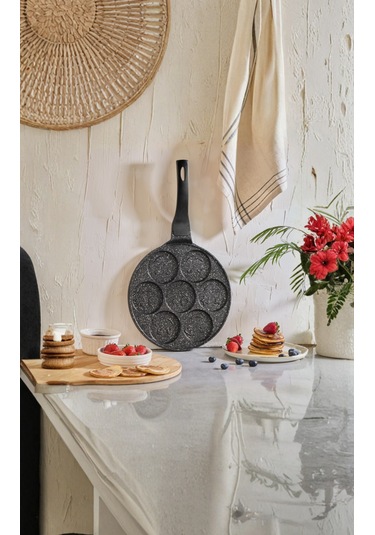 Zümrüt Pankek Tavası 26 Cm Siyah