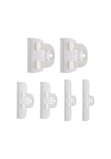 Suntek 6 Adet Cips Poşeti Klipsleri Fırın Kamp Ev İçin Beyaz