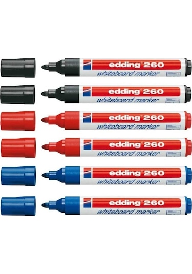 Ofisinn Edding 260 Beyaz Tahta Kalemi 6'Lı