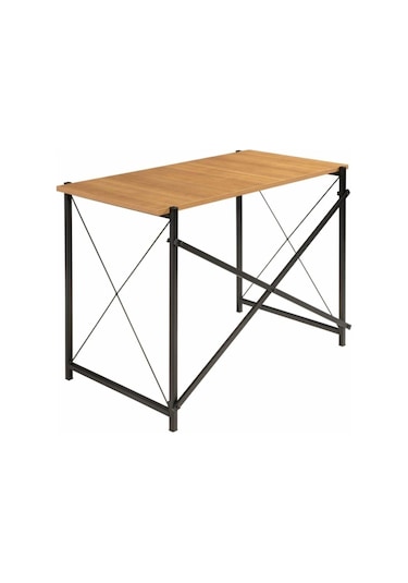 Modern Metal Ayaklı Masa 100 50 75 Cm Çok Renkli