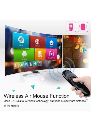 2.4g Kablosuz Air Mouse Mini Klavyeli Uzaktan Kumanda