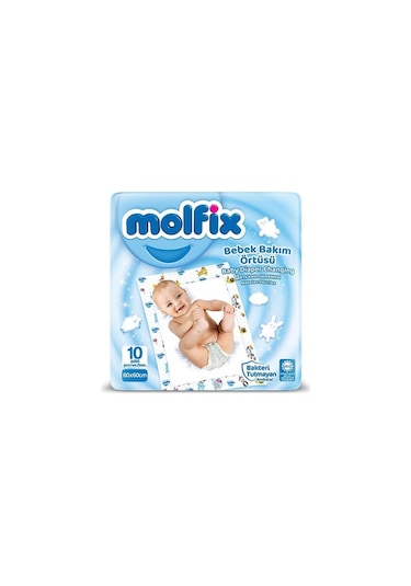 Molfix Bebek Bakım Örtüsü 60 x 60 CM - 10 Adet