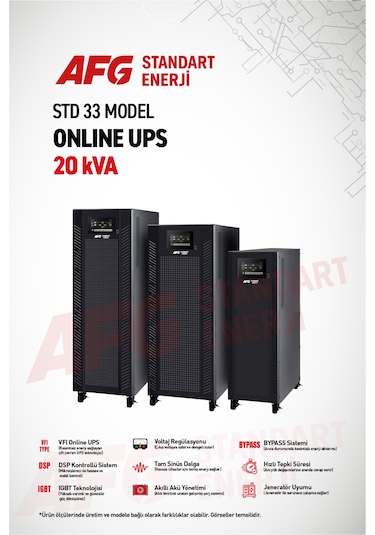 20 Kva Trifaze Online Ups Std 33 Model Kesintisiz Güç Kaynağı