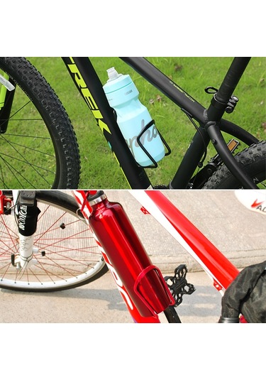 Sones Taşınabilir İçme Bardağı Su Şişesi Tutucu Şişe Taşıyıcı Braket Standı Bisiklet İçin Gümüş