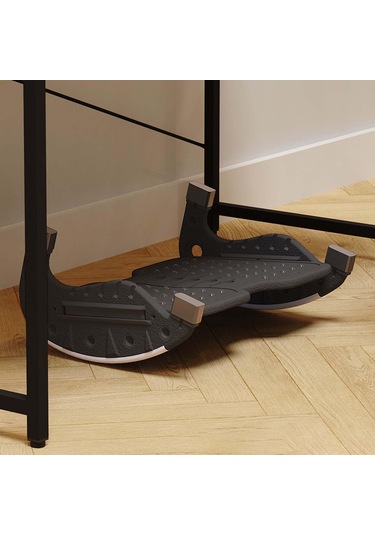 Suntek Masaj Yüzeyli Siyah Masa Altı Ayaklık Sallanan Statik Siyah