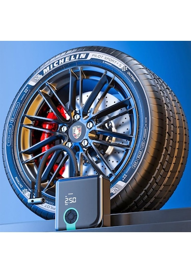 Auhma Portable A5544 Şarjlı Dijital Lastik Şişirme Pompası