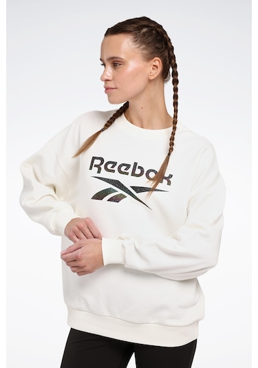 Reebok New Id Reg Crew Ekru Kadın Sweatshirt Bej