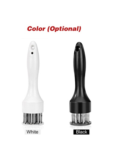 Kosona 22 İğneli Paslanmaz Çelik Et Yumuşatıcı - Etleri Yumuşatmak Ve Lezzetlendirmek İçin Mutfak Aleti Beyaz