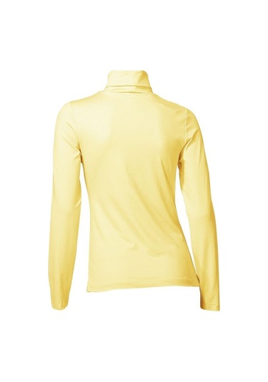 Bulalgiy Kadın Sarı Balıkçı Yaka Tişört - Bga005740-sarı Sarı