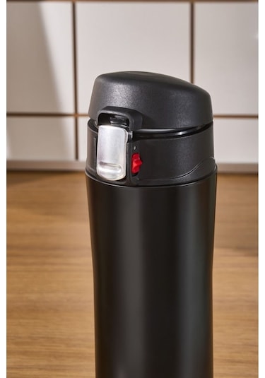 Karaca Pluton Çelik Sızdırmaz Termos Siyah 350 ml