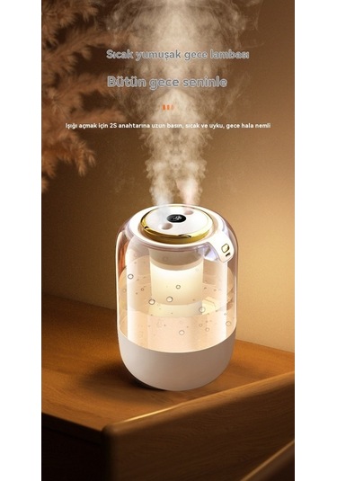 Pazly Yeni Sessiz Hava Nemlendirici, Yatak Odası Ve Bebekler İçin Büyük Sprey, Yeşil