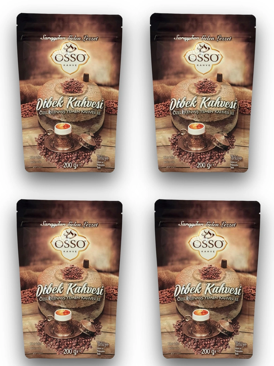 Osso 4'lü Dibek Kahvesi 4x200 800gr Diğer
