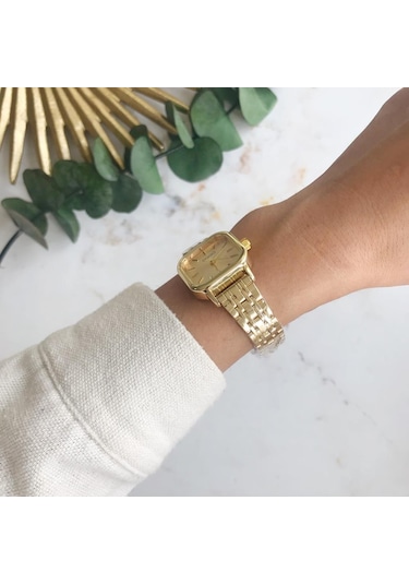 Melian Gold Kadran Gold Kordon Kadın Kol Saati Altın