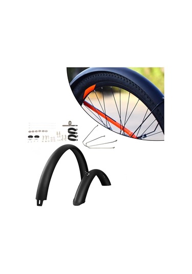 Suntek Dağ Bisikleti Çamurlukları 29-inç-gümüş-diş-teli Gümüş