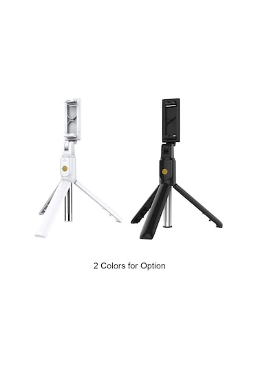Geeksen Siyah 2-in-1 Telefon Tripod Selfie Çubuğu: Bluetooth Kumanda, Ayarlanabilir Telefon Tutucu İle Serbest Fotoğraf Çekimi