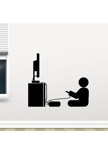 Çocuklar Oyun Oynama Duvar Çıkartmaları Kendinden Yapışkanlı Pvc Ev Yatak Odası Çocuk Odası Duvar Dekorasyonu Poster 43 38cm Şeffaf