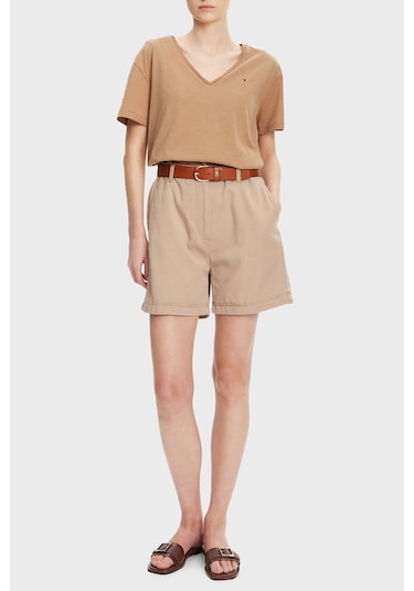 Tommy Hilfiger Bayan Short Ww0ww44762 Aeg Bej Bej