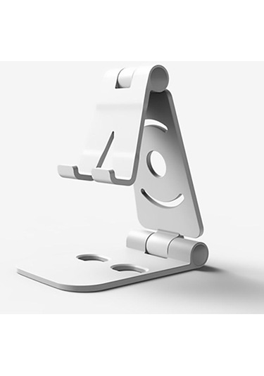 Gümüş Vaorlo Çok Açılı Ayarlanabilir Taşınabilir Telefon Tembel Montaj Evrensel Katlanabilir Tablet Telefon Standı Samsung Uyumlu İpad İçin