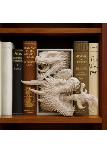 Ejderha Kitaplık Dekoru