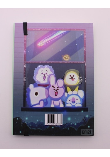 Lastikli Noktalı Sert Kapak BTS Defter