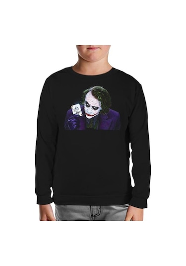 Joker - As Siyah Çocuk Sweatshirt Siyah