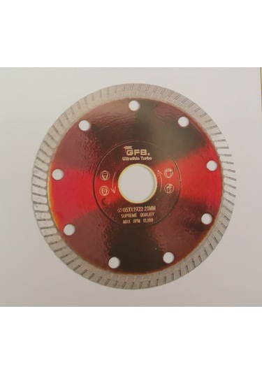 Hassas Kesim Ince Turbo Elmas Seramik - Fayans Kesici 115 1,2 Mm