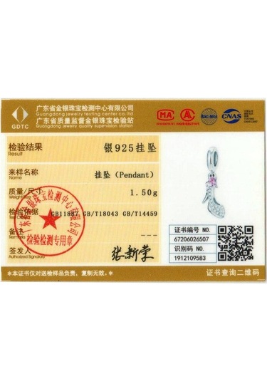 Wostu Parlak Cam Terlik 925 Ayar Gümüş Topuklu Pembe Kalp Zirkon Kolye Charm Fit Orijinal Bilezik Takı Gümüş