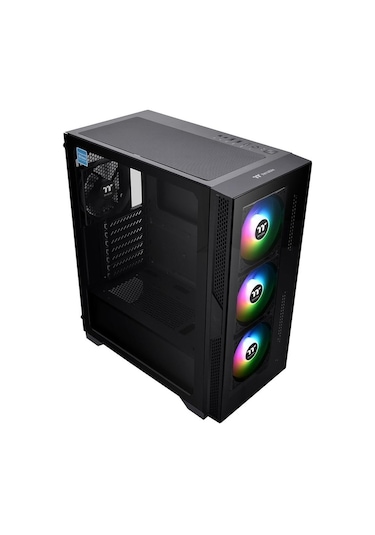 Thermaltake Versa T25 CA-3R5-65M1WE-00 650W 80+ ARGB Fanlı ATX Bilgisayar Kasası Siyah
